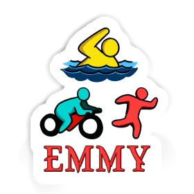 Triathlète Autocollant Emmy Image