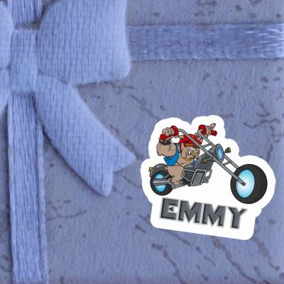 Motorbike Rider Sticker Emmy Notebook Image