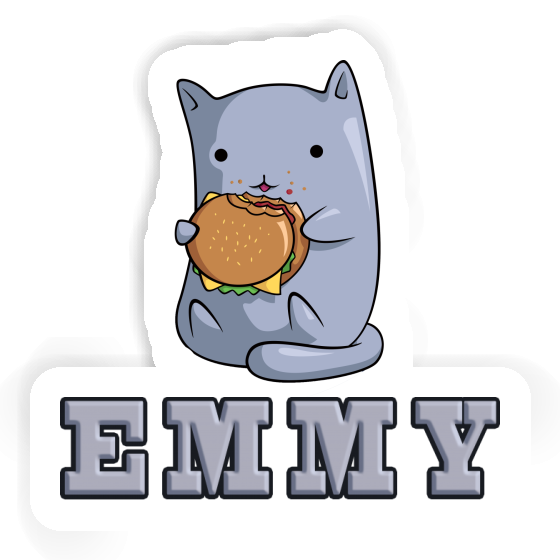 Sticker Emmy Hamburger Cat Notebook Sticker Emmy Hamburger Cat Notebook Image