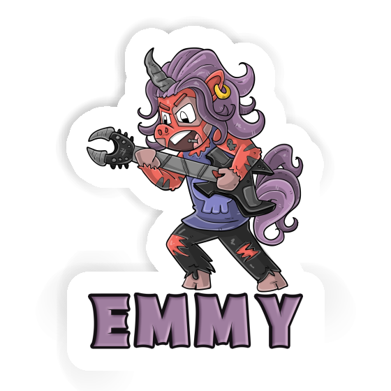 Emmy Aufkleber Rockendes Einhorn Notebook Emmy Aufkleber Rockendes Einhorn Notebook Image