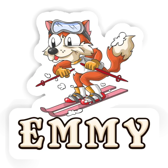 Emmy Sticker Skier Emmy Sticker Skier Image