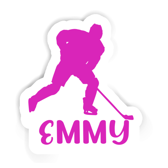 Sticker Emmy Hockey Player Notebook Sticker Emmy Hockey Player Gift package Image