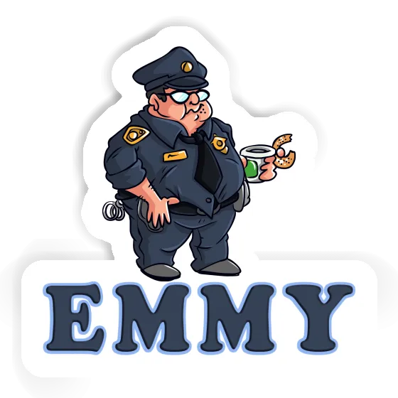 Sticker Emmy Police Officer Notebook Sticker Emmy Police Officer Gift package Image