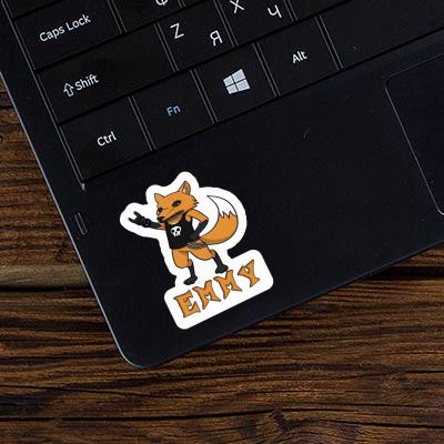 Emmy Sticker Rocker Fox Notebook Image
