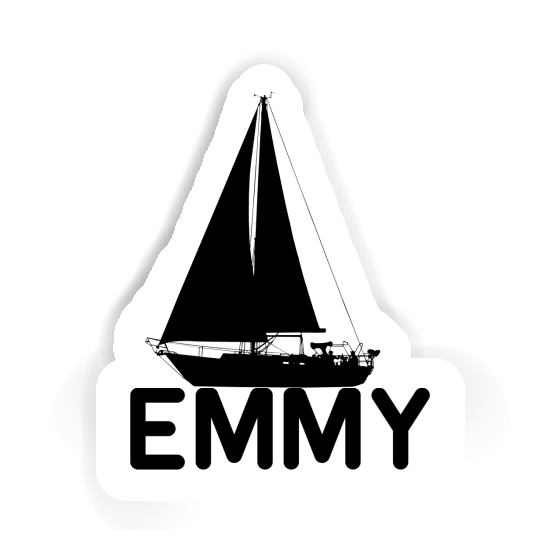 Sticker Emmy Sailboat Laptop Image