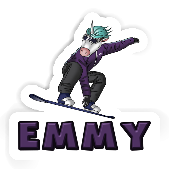 Snowboarder Sticker Emmy Notebook Snowboarder Sticker Emmy Notebook Image