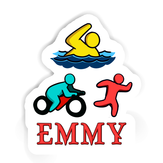 Triathlète Autocollant Emmy Triathlète Autocollant Emmy Image