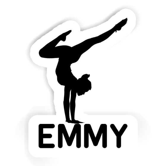 Aufkleber Emmy Yoga-Frau Notebook Image