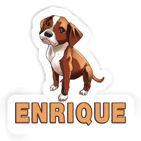 Boxerhund Sticker Enrique Image