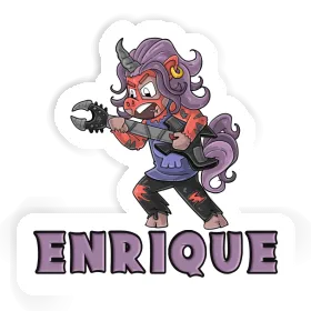 Rockendes Einhorn Aufkleber Enrique Image