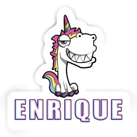 Aufkleber Enrique Grinse-Einhorn Image