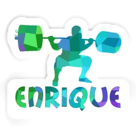 Enrique Autocollant Haltérophilie Image
