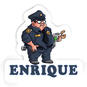 Polizist Aufkleber Enrique Image