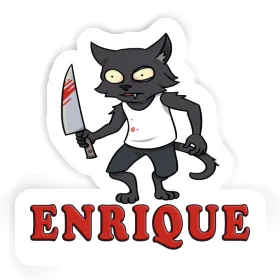 Aufkleber Psycho-Katze Enrique Image