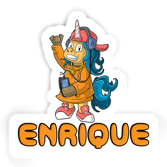 Hip-Hop Einhorn Aufkleber Enrique Image