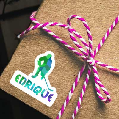 Sticker Enrique Hockey Player Laptop Image