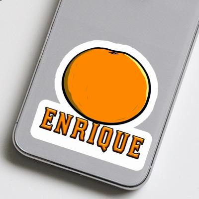 Enrique Sticker Orange Laptop Image