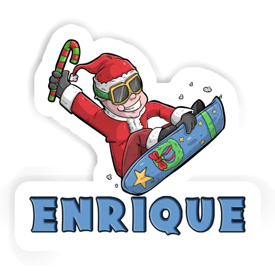 Autocollant Snowboardeur Enrique Notebook Image