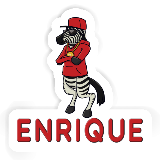 Enrique Sticker Zebra Laptop Image
