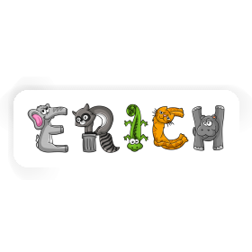 Tierschrift Sticker Erich Image