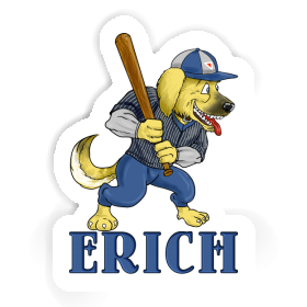 Sticker Baseball Dog Erich Image
