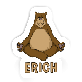 Erich Sticker Yoga Bear Image