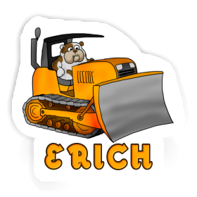 Bulldozer Autocollant Erich Image