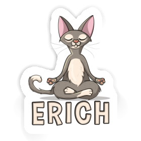 Sticker Yoga Cat Erich Image
