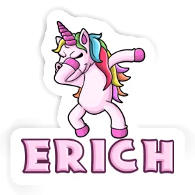 Erich Sticker Dabbing Unicorn Image