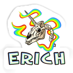 Autocollant Crâne de licorne Erich Image