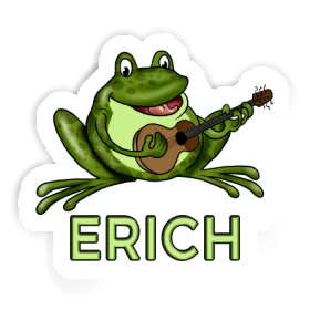 Erich Sticker Guitar Frog Image