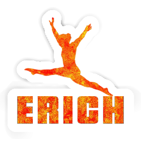 Erich Aufkleber Gymnastin Image