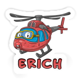 Hélicoptère Autocollant Erich Image
