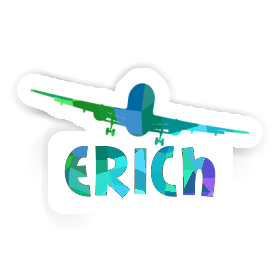 Erich Sticker Airplane Image