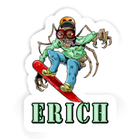 Erich Autocollant Snowboardeur Image
