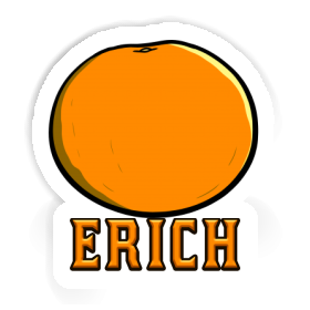 Aufkleber Erich Orange Image