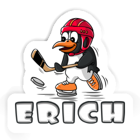 Pingouin de hockey Autocollant Erich Image