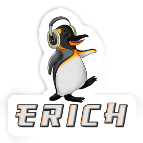 Erich Autocollant Pingouin musicien Image