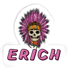 Ladys Skull Sticker Erich Image