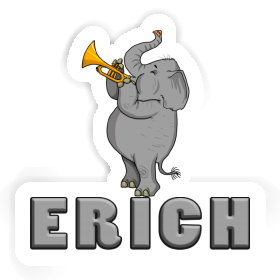 Sticker Trumpet Elephant Erich Image