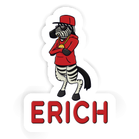 Erich Aufkleber Zebra Image