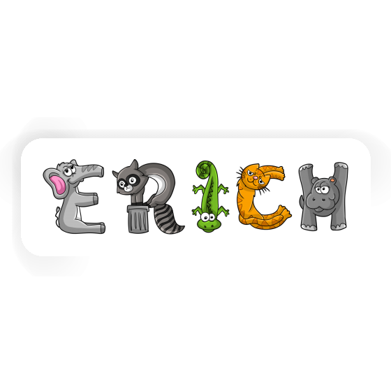 Tierschrift Sticker Erich Gift package Image