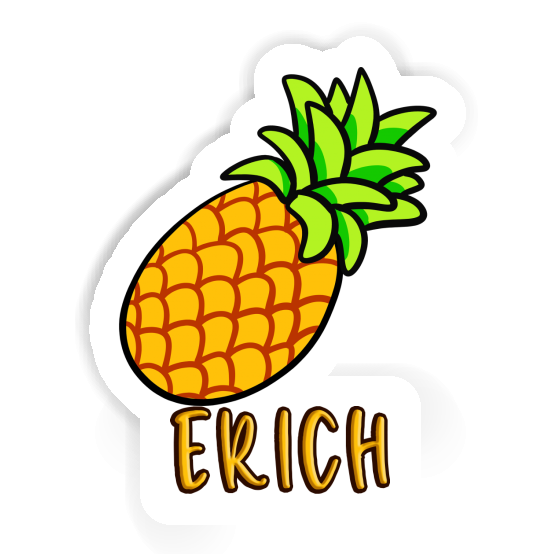 Sticker Ananas Erich Laptop Image