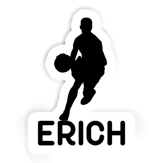 Joueur de basket-ball Autocollant Erich Laptop Image