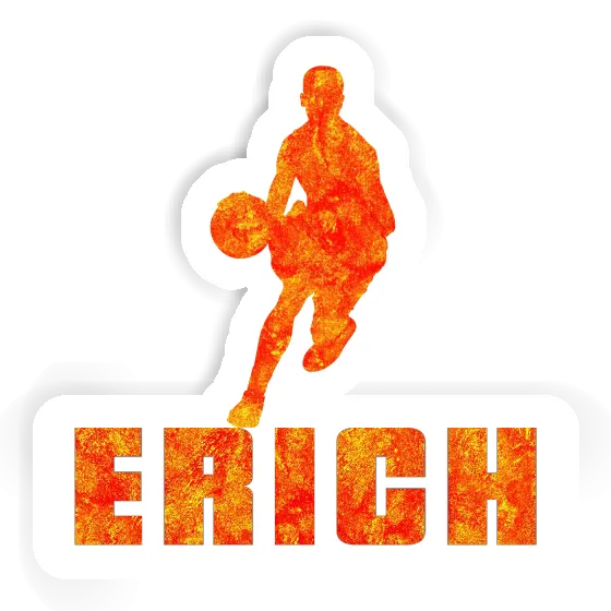 Sticker Erich Basketball Player Notebook Image
