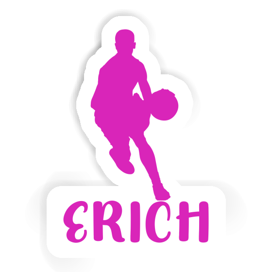 Sticker Erich Basketball Player Notebook Image