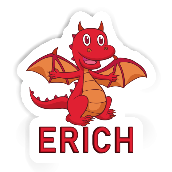 Sticker Baby-Drache Erich Notebook Image