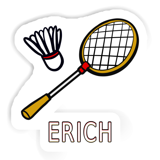 Badmintonschläger Aufkleber Erich Laptop Image