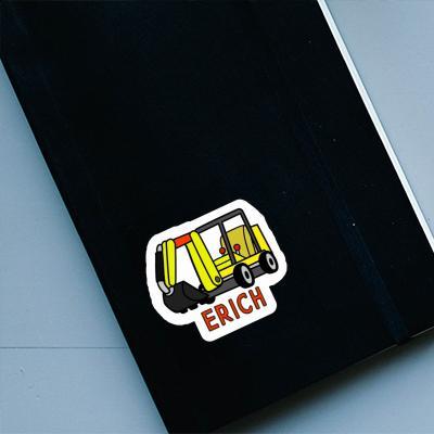 Sticker Mini-Excavator Erich Notebook Image