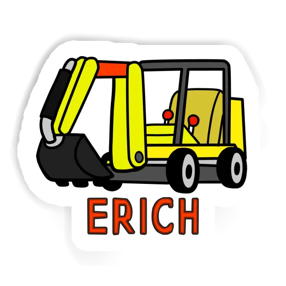 Minibagger Sticker Erich Notebook Image
